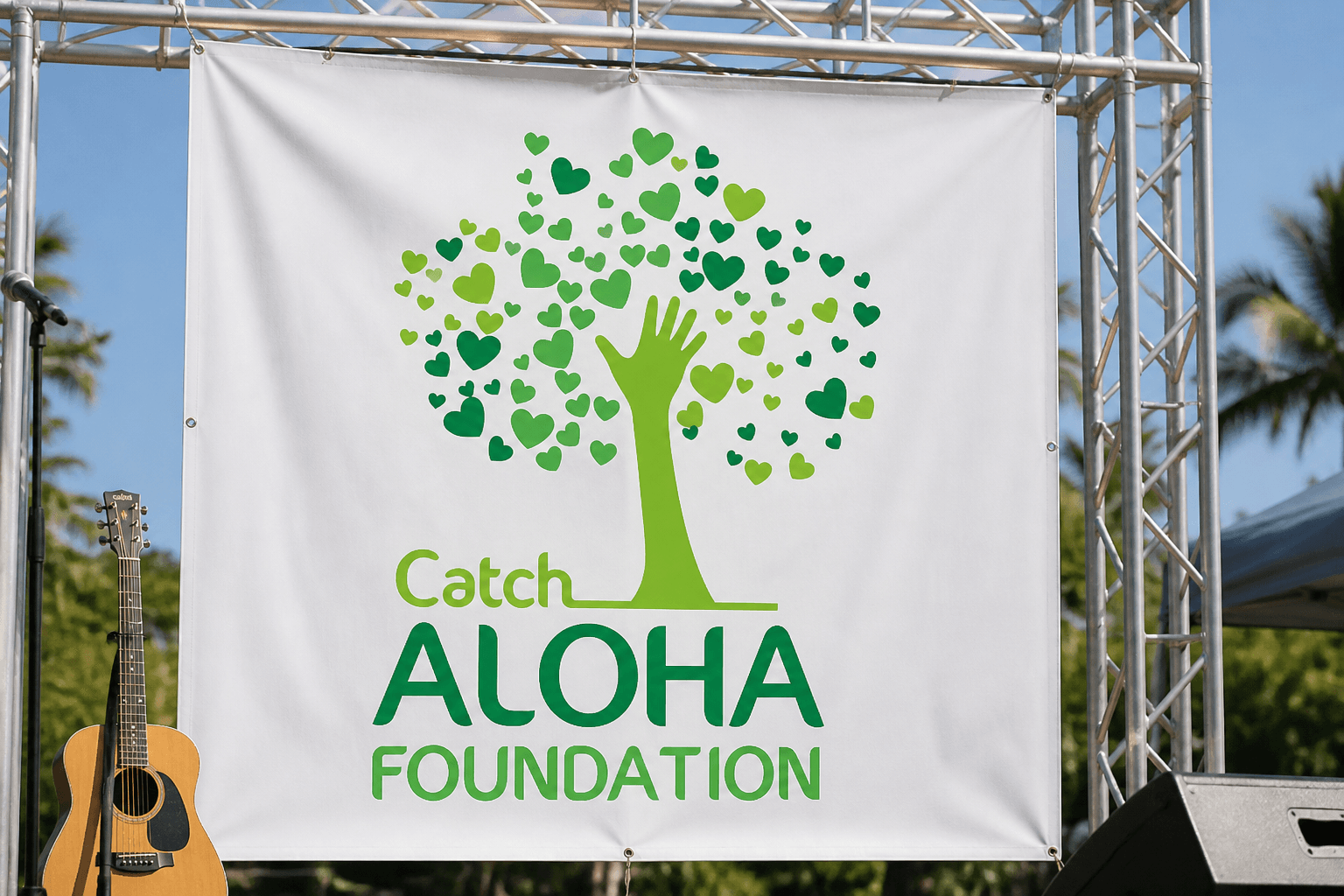 Catch Aloha Foundation mockup