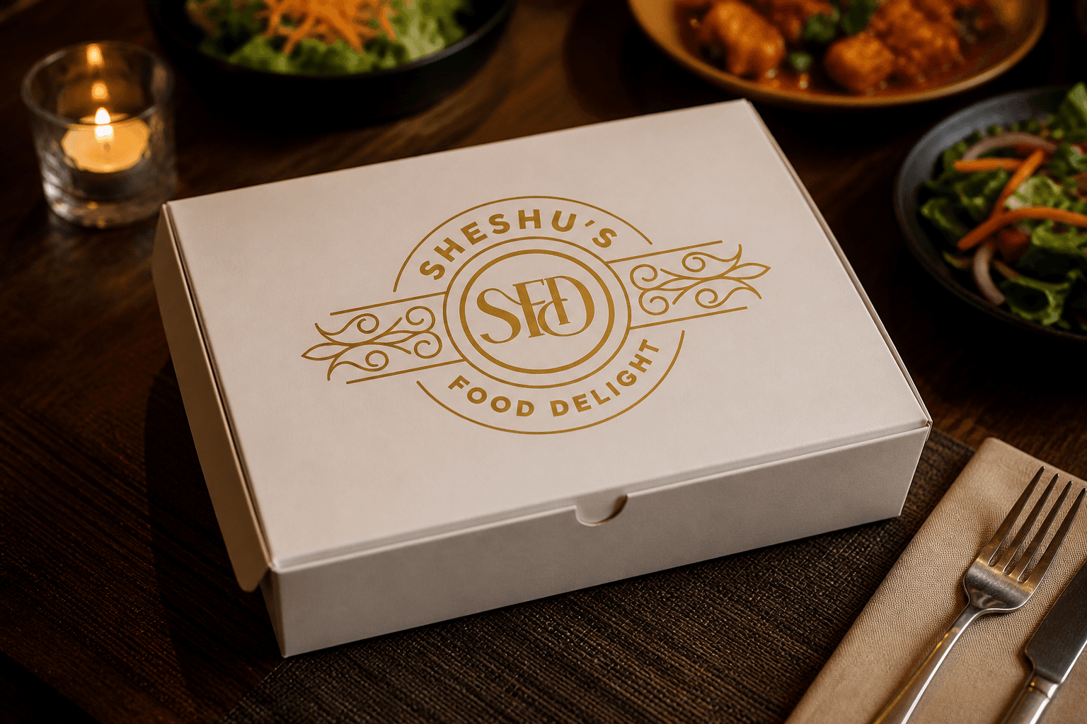 Sheshu's Food Delight mockup