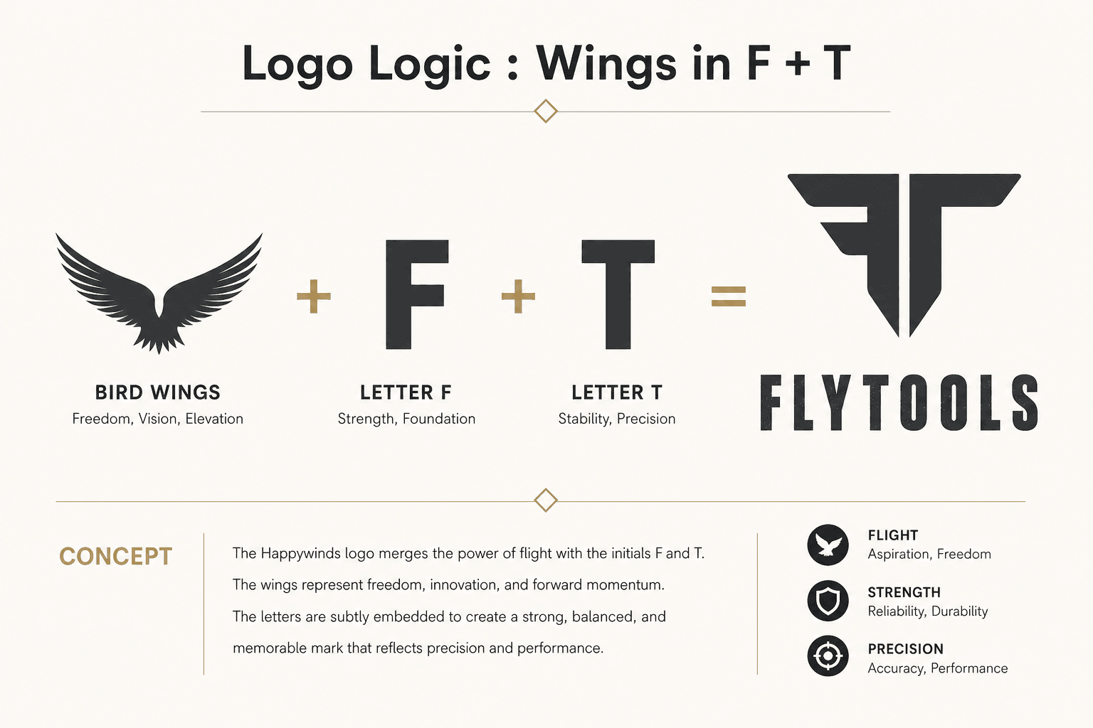 Flytools logo logic breakdown