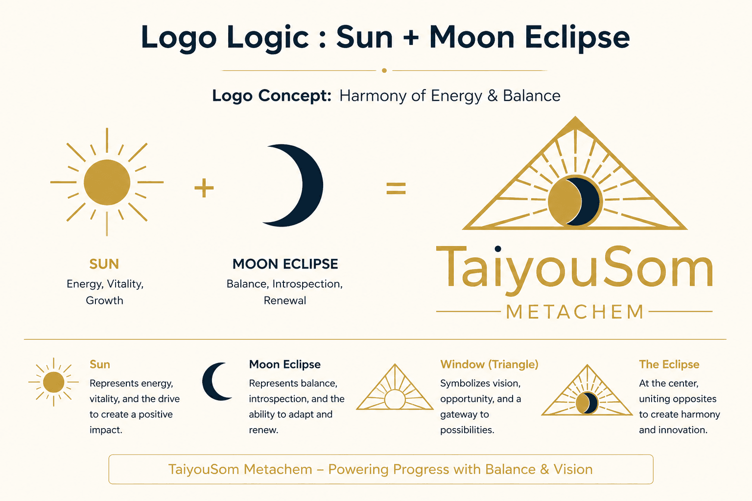 TaiyouSom Metachem logo logic breakdown